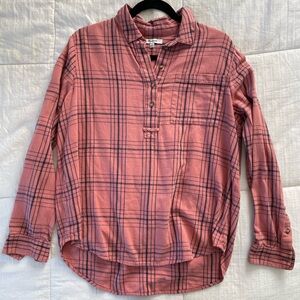 Madewell Pink Plaid shirt